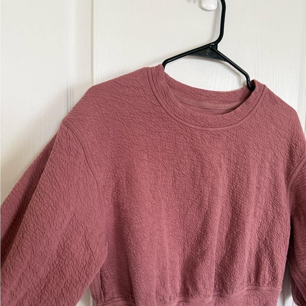 Lululemon Textured Crewneck Pullover in Spiced Chai - Picture 6 of 7